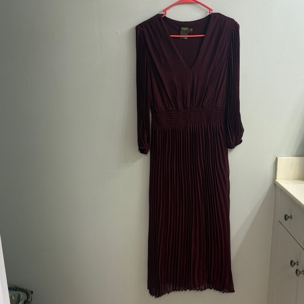Burgundy wine dress